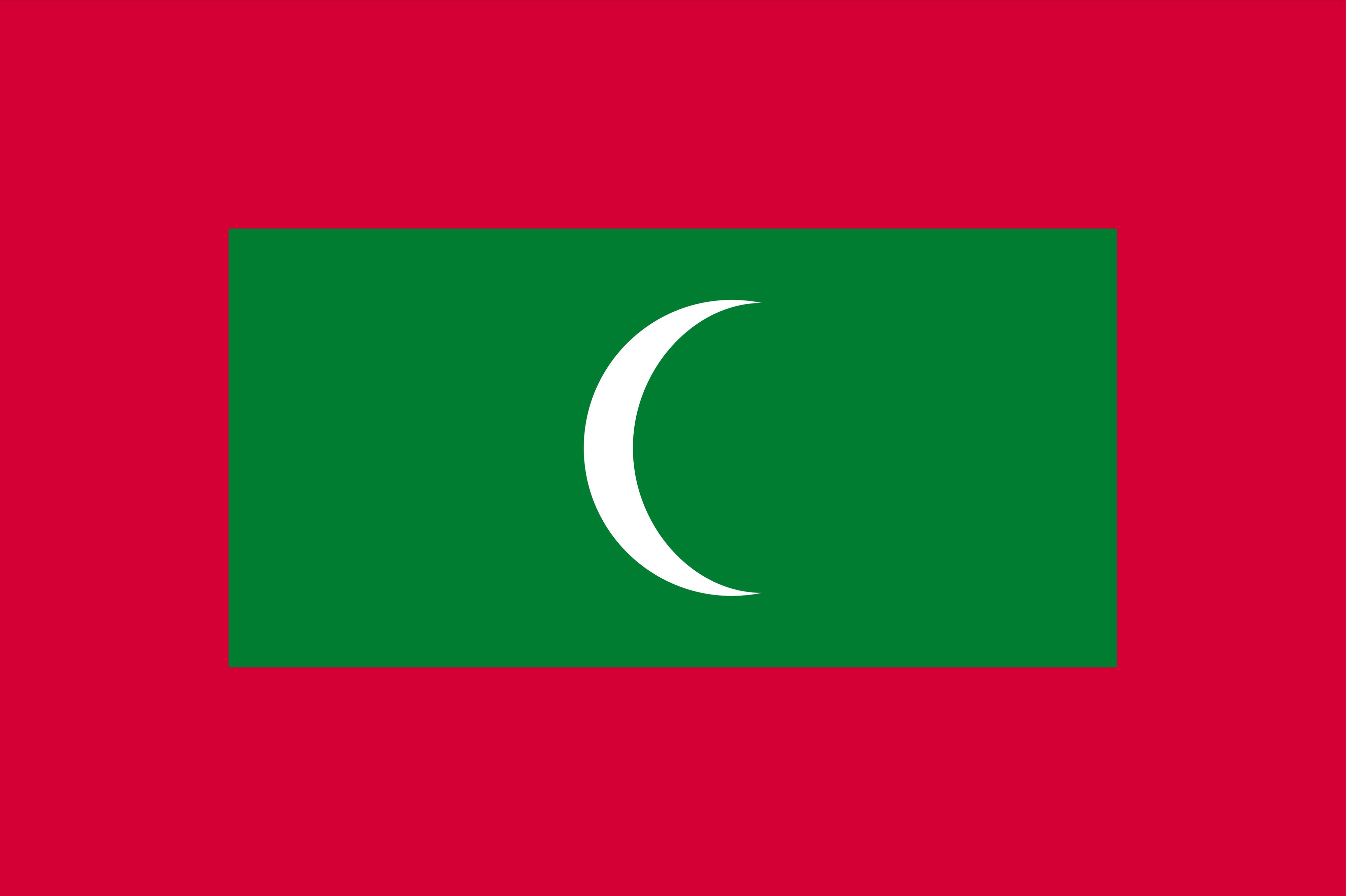 Flag of the Maldives